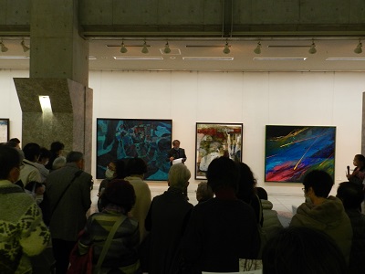 写真：野田美術会展ギャラリートーク